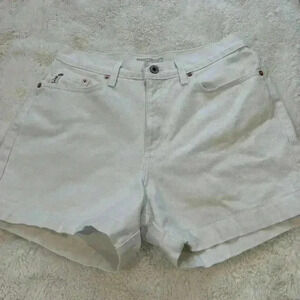Vtg Guess Jean Shorts Size 30 90s High Waisted White‎ Denim Mom Made In USA